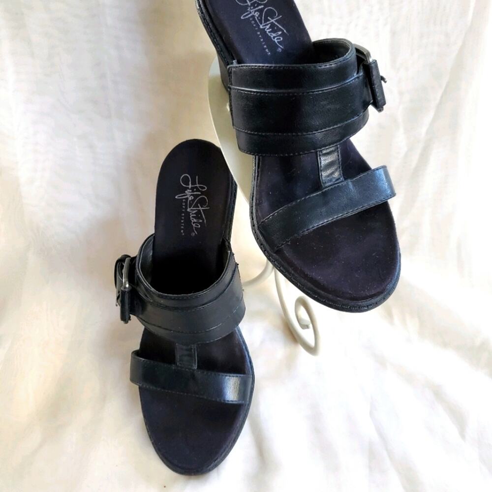 LIFE STRIDE comfort heel Flex sandal Sz.7.5